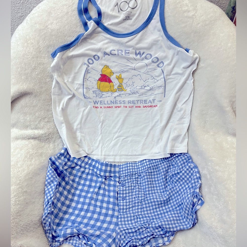 Winnie the Pooh pajama shorts set